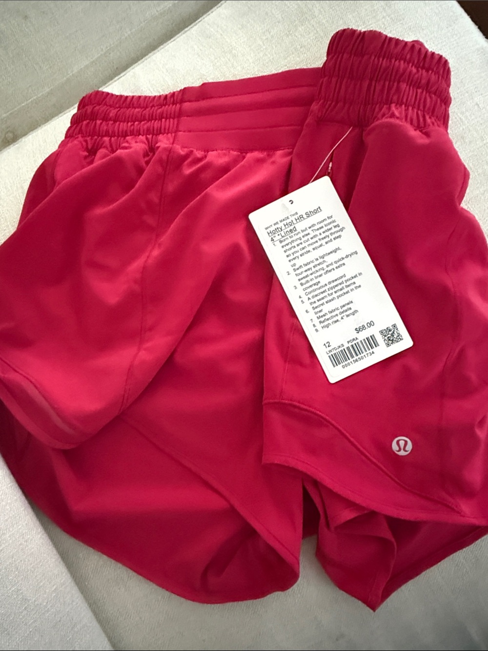 lululemon athletica Bright Coral Athletic Shorts
